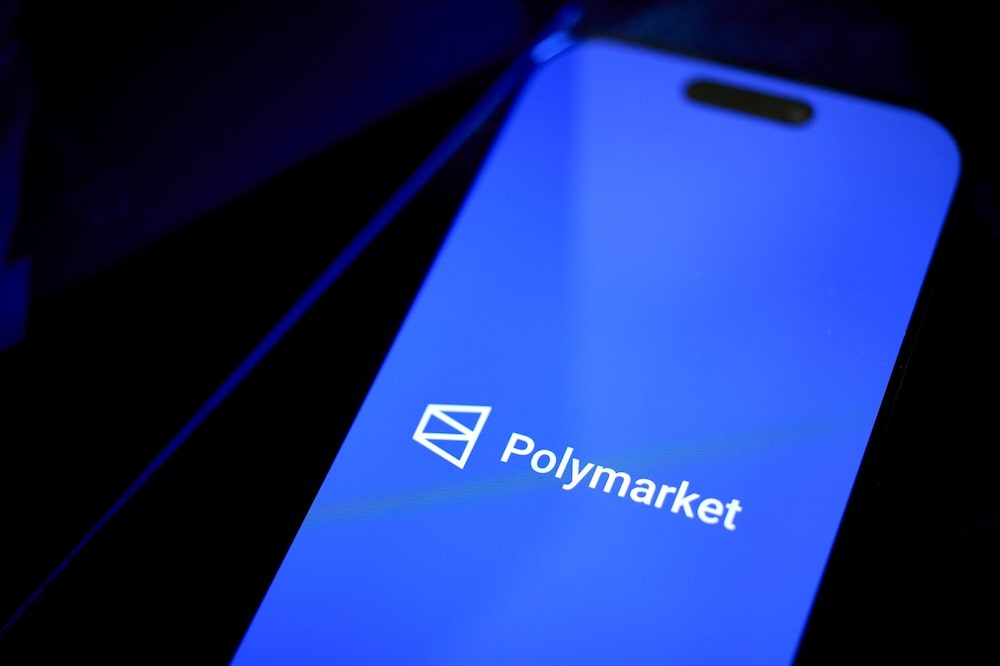El logotipo de Polymarket en un teléfono inteligente fue colocado en Germantown, Nueva York, EE.UU. El logotipo de Polymarket en un teléfono inteligente fue colocado en Germantown, Nueva York, EE.UU.