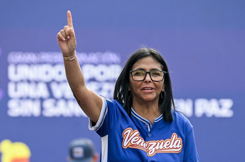 Delcy Rodríguez. Fotógrafo: Juan Barreto/AFP/Getty Images. Delcy Rodríguez. Fotógrafo: Juan Barreto/AFP/Getty Images.