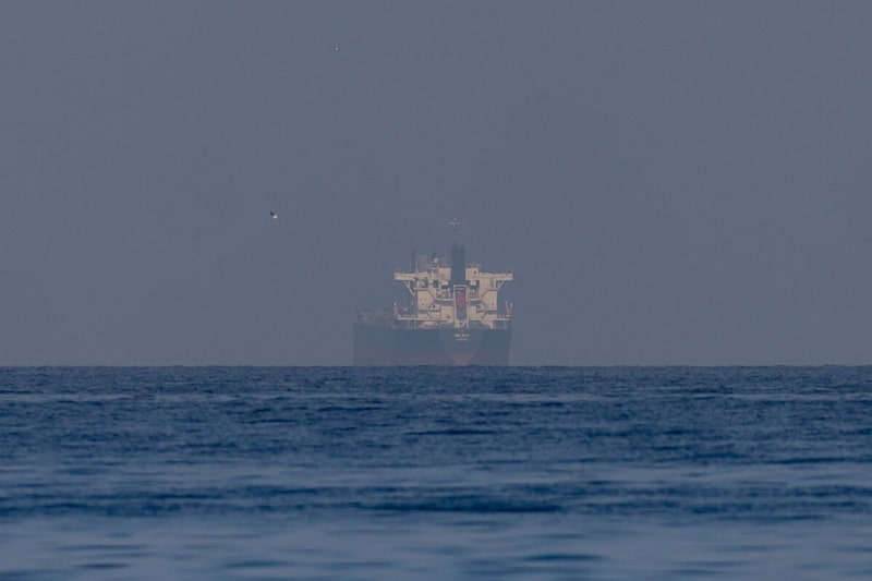 El granelero Belray en el Golfo, cerca del estrecho de Ormuz, el 22 de marzo de 2026, en el norte de Ras al Khaimah, Emiratos Árabes Unidos. El granelero Belray en el Golfo, cerca del estrecho de Ormuz, el 22 de marzo de 2026, en el norte de Ras al Khaimah, Emiratos Árabes Unidos.