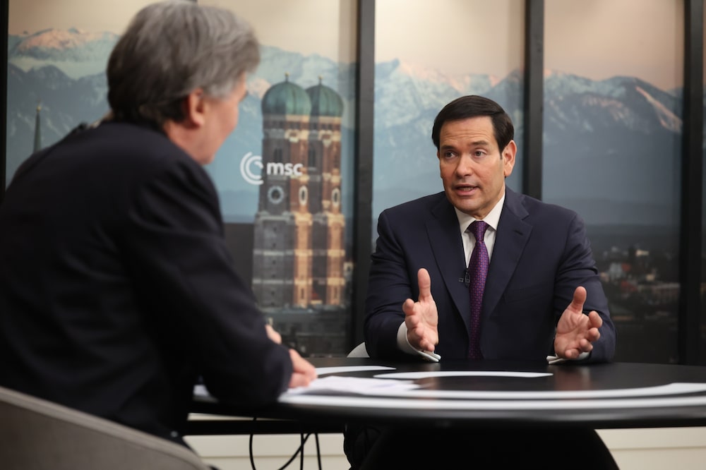 Marco Rubio durante una entrevista con Bloomberg Television. Marco Rubio durante una entrevista con Bloomberg Television.