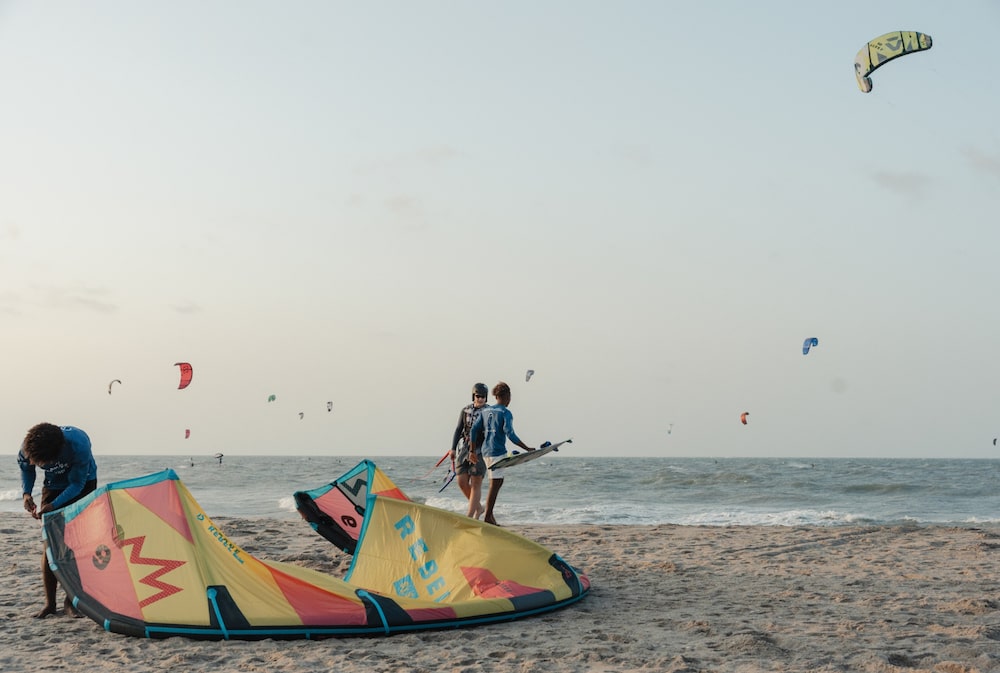 Kitesurfe na Praia do Preá, no Ceará Kitesurfe na Praia do Preá, no Ceará