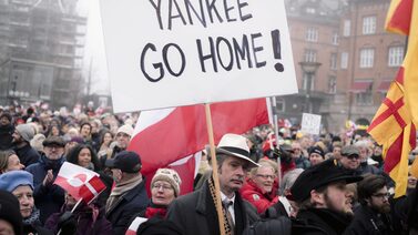 Las exigencias de Trump sobre Groenlandia provocan protestas en toda Dinamarca Las exigencias de Trump sobre Groenlandia provocan protestas en toda Dinamarca