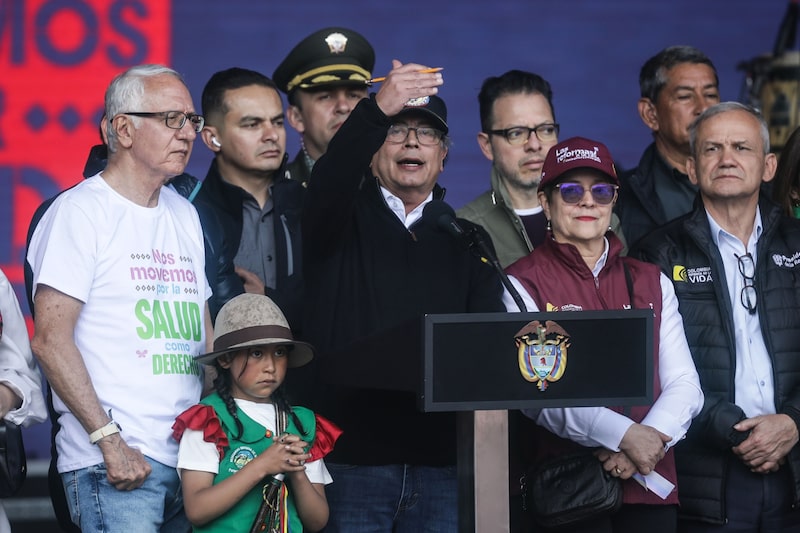 President Petro Delivers Speech As Demonstrators March In Support of Reforms President Petro Delivers Speech As Demonstrators March In Support of Reforms