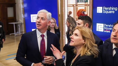 Pershing Square USA, de Bill Ackman, cae 16% tras su salida a bolsa de US$5.000 millones Pershing Square USA, de Bill Ackman, cae 16% tras su salida a bolsa de US$5.000 millones