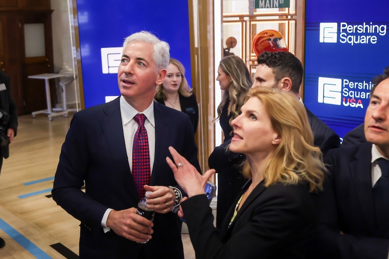 Bill Ackman, CEO de Pershing Square Capital, durante la salida a bolsa de la compañía en la Bolsa de Nueva York el 29 de abril. Fotógrafo: Michael Nagle/Bloomberg. Bill Ackman, CEO de Pershing Square Capital, durante la salida a bolsa de la compañía en la Bolsa de Nueva York el 29 de abril. Fotógrafo: Michael Nagle/Bloomberg.