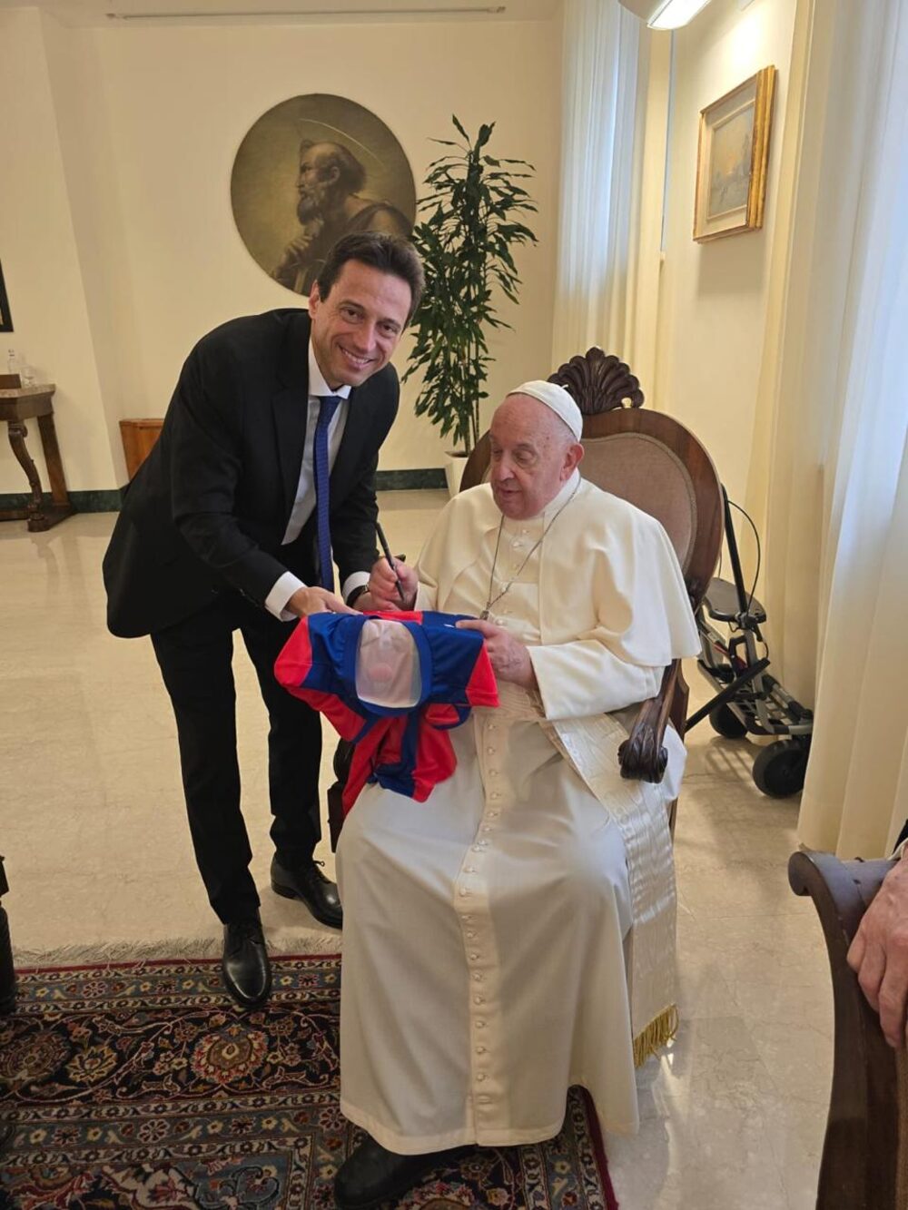 Moretti se reunió con el papa Francisco en septiembre del 2024. Moretti se reunió con el papa Francisco en septiembre del 2024.