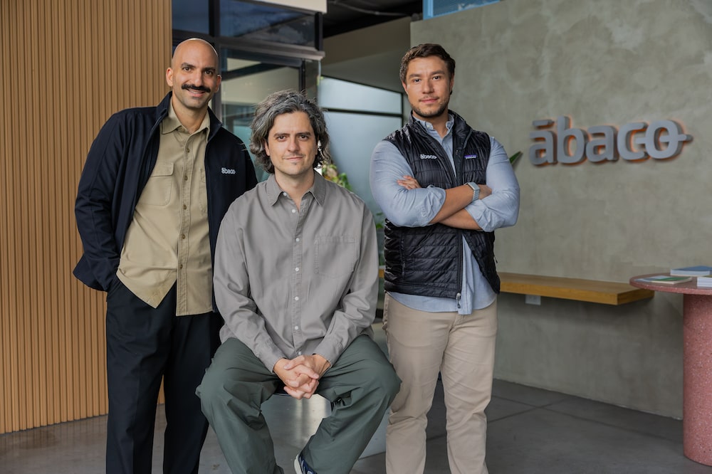 Moisés Hasbún, Alejandro McCormack y Carlos Villalobos, cofundadores de Ábaco. Moisés Hasbún, Alejandro McCormack y Carlos Villalobos, cofundadores de Ábaco.
