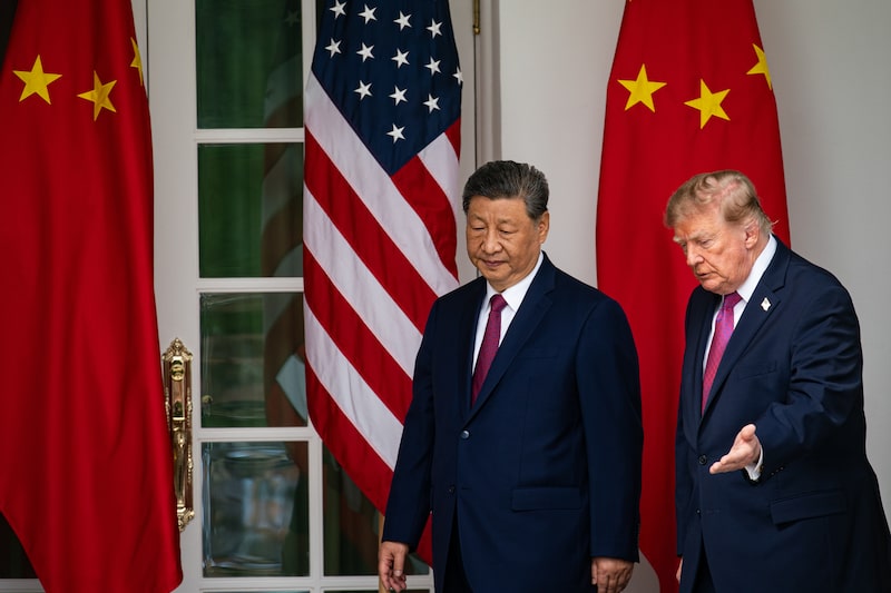 Los presidentes Xi Jinping y Donald Trump durante una visita de Estado en el Jardín de las Rosas de la Casa Blanca, en Washington, D.C., el 24 de septiembre. Los presidentes Xi Jinping y Donald Trump durante una visita de Estado en el Jardín de las Rosas de la Casa Blanca, en Washington, D.C., el 24 de septiembre.