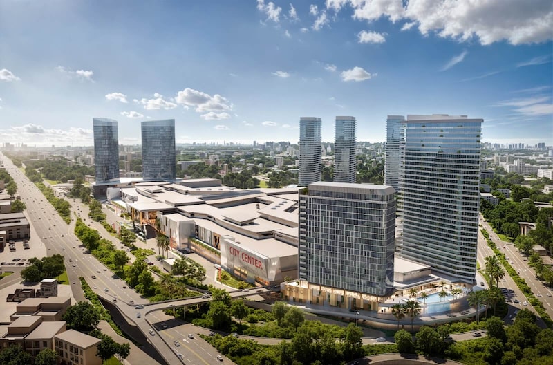 Una maqueta tridimensional del City Center by Lady Lee. Una maqueta tridimensional del City Center by Lady Lee.