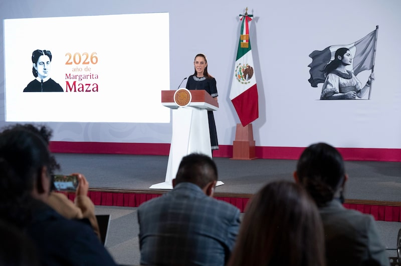 Claudia Sheinbaum, presidenta de México, durante una conferencia de prensa en Palacio Nacional. (Foto: Cortesía Presidencia) Claudia Sheinbaum, presidenta de México, durante una conferencia de prensa en Palacio Nacional. (Foto: Cortesía Presidencia)