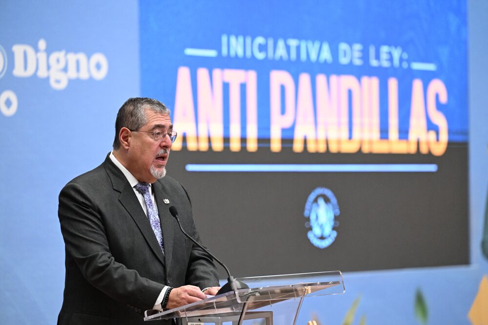 El presidente de Guatemala, Bernardo Arévalo, durante la presentó la Ley Antipandillas, el 6 de octubre de 2025. El presidente de Guatemala, Bernardo Arévalo, durante la presentó la Ley Antipandillas, el 6 de octubre de 2025.