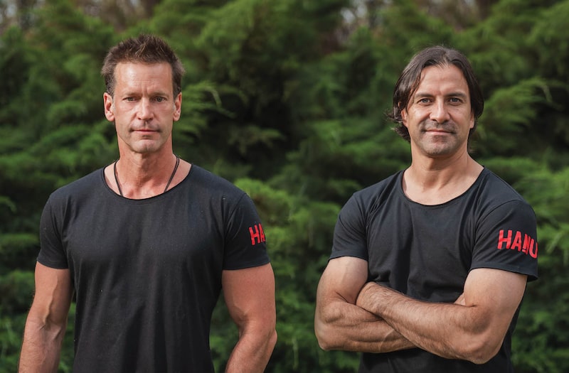 Tomislav Matijevic y Felipe Apablaza, cofundadores de la startup chilena Hanu Fit Tomislav Matijevic y Felipe Apablaza, cofundadores de la startup chilena Hanu Fit