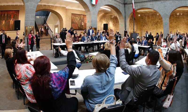 Los legisladores afines al Gobierno del presidente Andrés Manuel López Obrador sesionaron en la sede alterna del Senado de la República en la Casona de Xicoténcatl, sin la presencia de la oposición. Cortesía: Senado de la República Los legisladores afines al Gobierno del presidente Andrés Manuel López Obrador sesionaron en la sede alterna del Senado de la República en la Casona de Xicoténcatl, sin la presencia de la oposición. Cortesía: Senado de la República