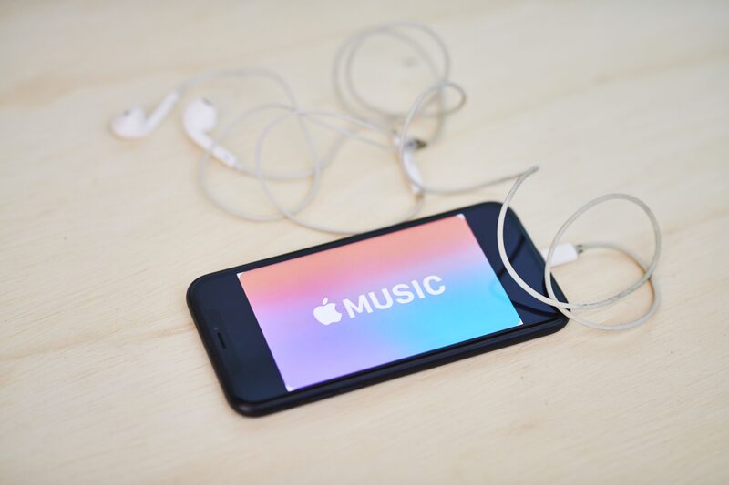 Apple Music streaming service signage is displayed on an iPhone in an arranged photograph taken in the Brooklyn Borough of New York, U.S., on Sunday, Jan. 26, 2020. Apple Inc. is scheduled to release earnings figures on January 28. Photographer: Gabby Jones/Bloomberg Apple Music streaming service signage is displayed on an iPhone in an arranged photograph taken in the Brooklyn Borough of New York, U.S., on Sunday, Jan. 26, 2020. Apple Inc. is scheduled to release earnings figures on January 28. Photographer: Gabby Jones/Bloomberg