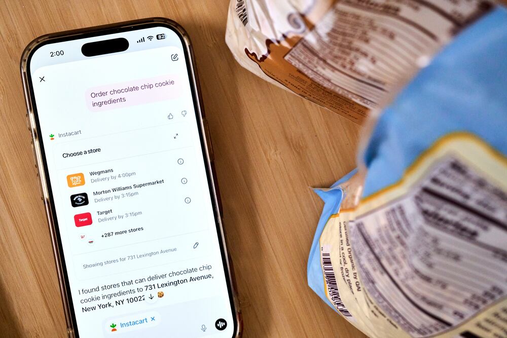 Instacart es una excepción y cuenta con una integración más profunda en materia de pagos. Fotógrafa: Gabby Jones/Bloomberg ChatGPT Store: el ambicioso fracaso que frena a OpenAI frente a Apple
