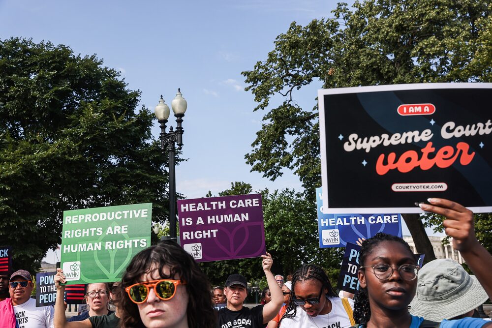 El Tribunal Supremo revocó el derecho federal al aborto en Washington, el 28 de junio. Fotógrafo: Valerie Plesch/Bloomberg El Tribunal Supremo revocó el derecho federal al aborto en Washington, el 28 de junio. Fotógrafo: Valerie Plesch/Bloomberg