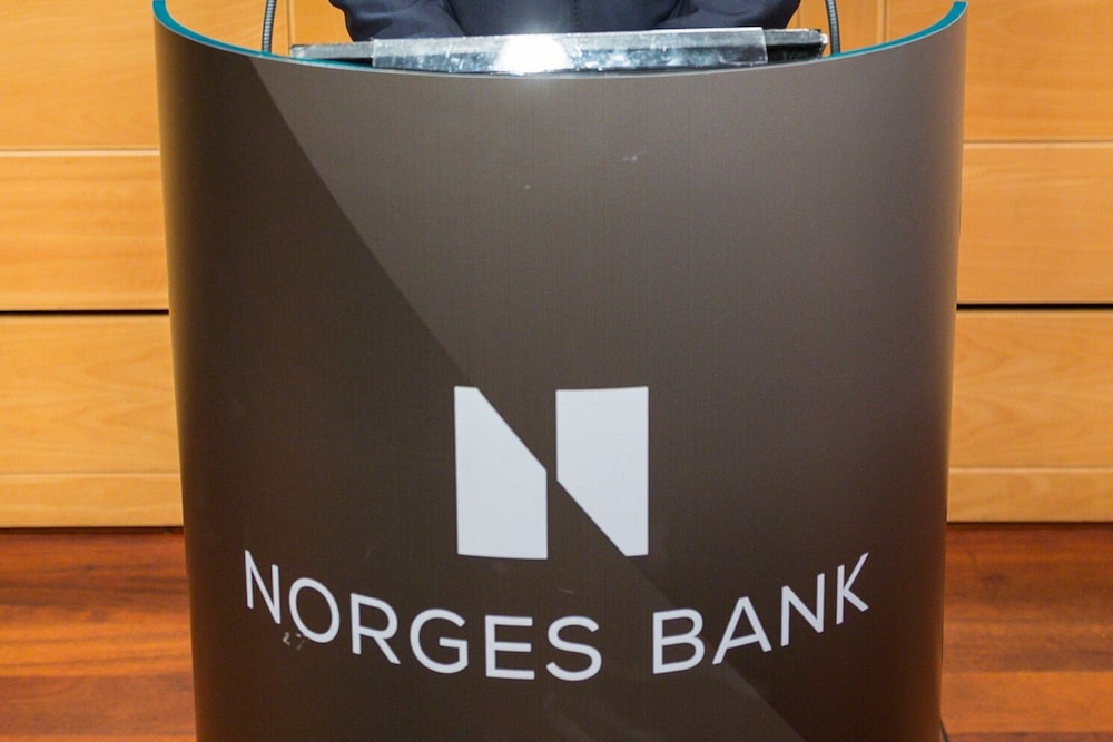 Una conferencia de prensa de Norges Bank Investment Management. Una conferencia de prensa de Norges Bank Investment Management.