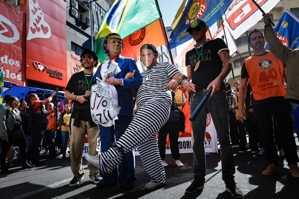 Protests As Trump Steps Up Pressure On Brazil Protests As Trump Steps Up Pressure On Brazil