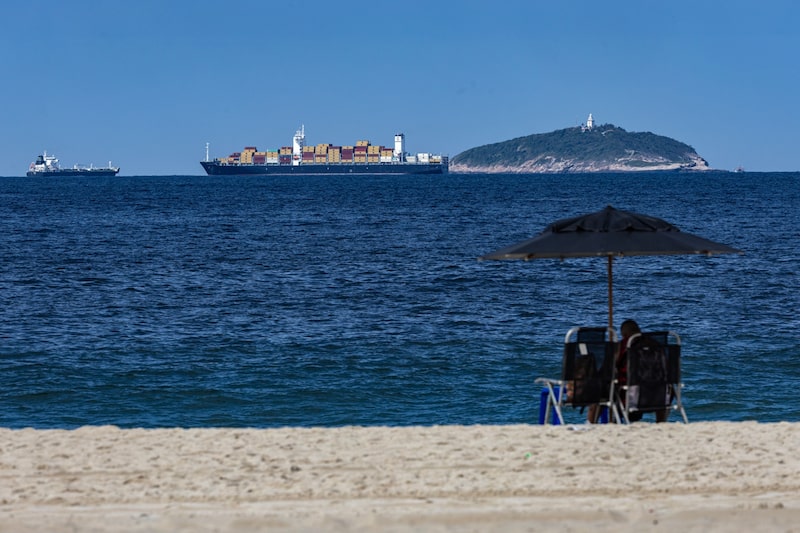 Buques portacontenedores cerca de Río de Janeiro, Brasil. Fotógrafo: Dado Galdieri/Bloomberg Buques portacontenedores cerca de Río de Janeiro, Brasil. Fotógrafo: Dado Galdieri/Bloomberg