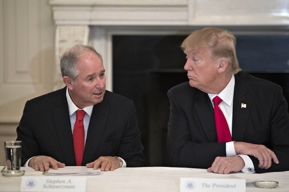Trump y Schwarzman Trump y Schwarzman