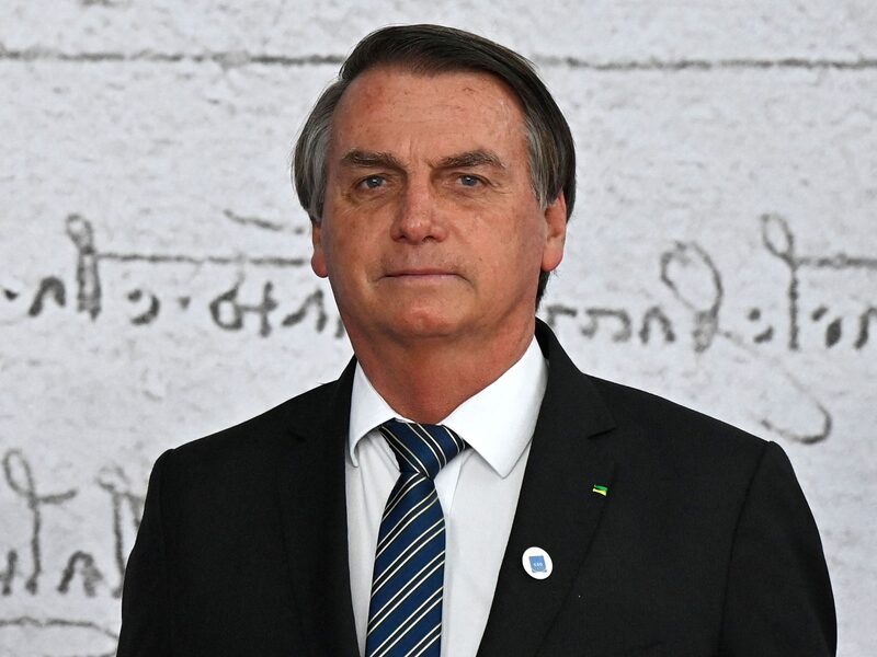 Brazilian President Jair Bolsonaro arrives for the G20 of World Leaders Summit on October 30, 2021 Photographer: Alberto Pizzoli/AFP/Getty Images Brazilian President Jair Bolsonaro arrives for the G20 of World Leaders Summit on October 30, 2021 Photographer: Alberto Pizzoli/AFP/Getty Images