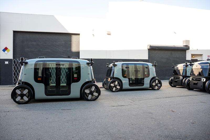 Robotaxis autónomos Zoox en San Francisco. Fotógrafo: David Paul Morris/Bloomberg. Robotaxis autónomos Zoox en San Francisco. Fotógrafo: David Paul Morris/Bloomberg.