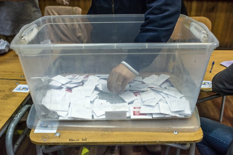 Votos emitidos durante el plebiscito del 4 de septiembre de 2022. Fotógrafo: Cristóbal Olivares/Bloomberg Votos emitidos durante el plebiscito del 4 de septiembre de 2022. Fotógrafo: Cristóbal Olivares/Bloomberg