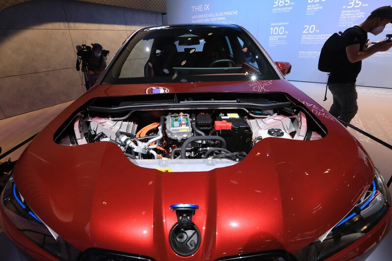 En un piso del IAA Munich Motor Show en Múnich, Alemania, en septiembre de 2021. En un piso del IAA Munich Motor Show en Múnich, Alemania, en septiembre de 2021.