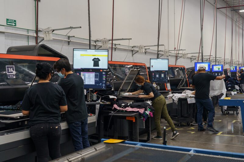Factory workers in Ciudad Juarez, Mexico. Factory workers in Ciudad Juarez, Mexico.