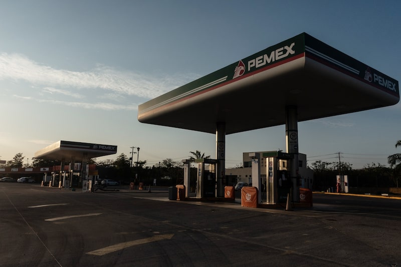 En la imagen, gasolinera de Pemex. En la imagen, gasolinera de Pemex.