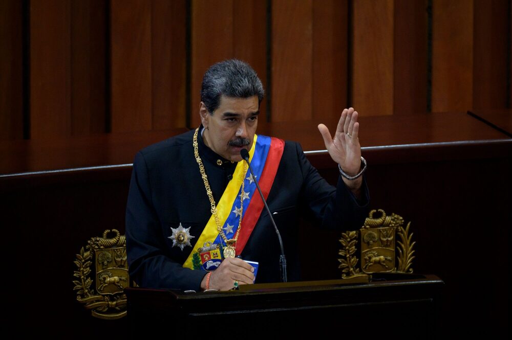 Nicolás Maduro, presidente de Venezuela, habla durante un acto judicial en el Tribunal Supremo en Caracas, Venezuela, el miércoles 31 de enero de 2024. Nicolás Maduro, presidente de Venezuela, habla durante un acto judicial en el Tribunal Supremo en Caracas, Venezuela, el miércoles 31 de enero de 2024.