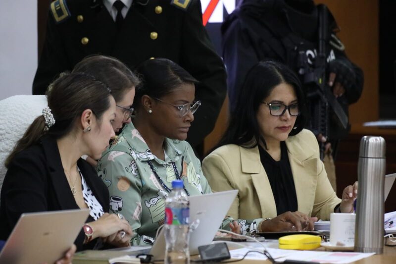 La fiscal de la Nación, Diana Salazar (centro), durante la audiencia de formulación de cargos por el caso Purga. La fiscal de la Nación, Diana Salazar (centro), durante la audiencia de formulación de cargos por el caso Purga.