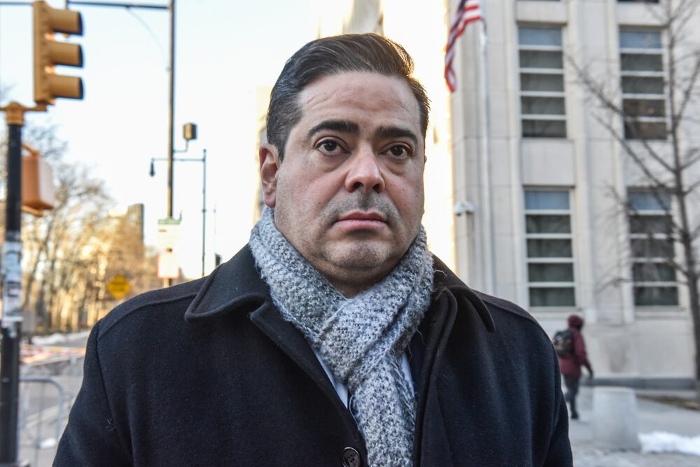 Javier Aguilar abandona el tribunal federal de Brooklyn en febrero. Javier Aguilar abandona el tribunal federal de Brooklyn en febrero.