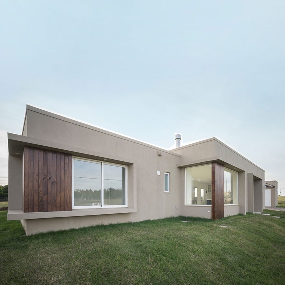 Una de las casas fabricadas por Vantem en Uruguay. Foto: Vantem. Una de las casas fabricadas por Vantem en Uruguay. Foto: Vantem.