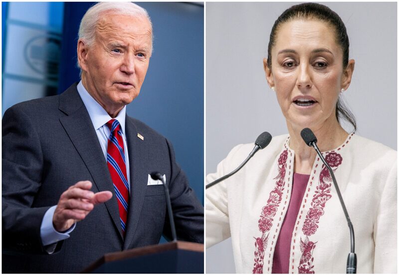 El presidente de los Estados Unidos, Joe Biden, y la presidenta de México, Claudia Sheinbaum. El presidente de los Estados Unidos, Joe Biden, y la presidenta de México, Claudia Sheinbaum.