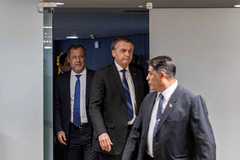 Jair Bolsonaro en el Tribunal Supremo Federal de Brasilia el 9 de junio. Jair Bolsonaro en el Tribunal Supremo Federal de Brasilia el 9 de junio.