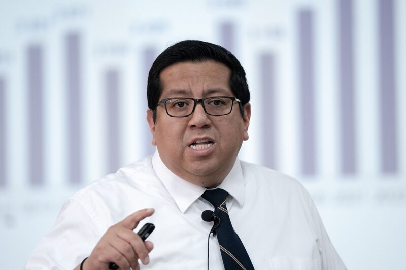 Finance Minister Alex Contreras Holds Press Conference Finance Minister Alex Contreras Holds Press Conference