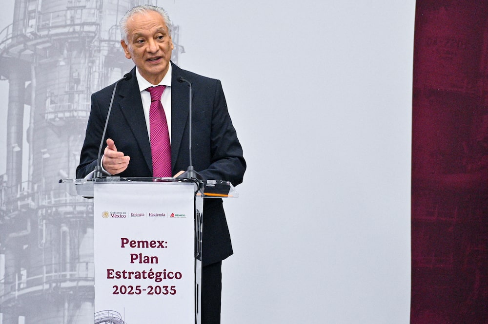 Víctor Rodríguez Padilla, CEO de Pemex, durante la Presentación del Plan Estratégico de Pemex el 5 de agosto de 2025. Víctor Rodríguez Padilla, CEO de Pemex, durante la Presentación del Plan Estratégico de Pemex el 5 de agosto de 2025.