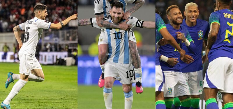 Fuente: Cuenta de X de las selecciones de Uruguay, Argentina y Brasil Fuente: Cuenta de X de las selecciones de Uruguay, Argentina y Brasil