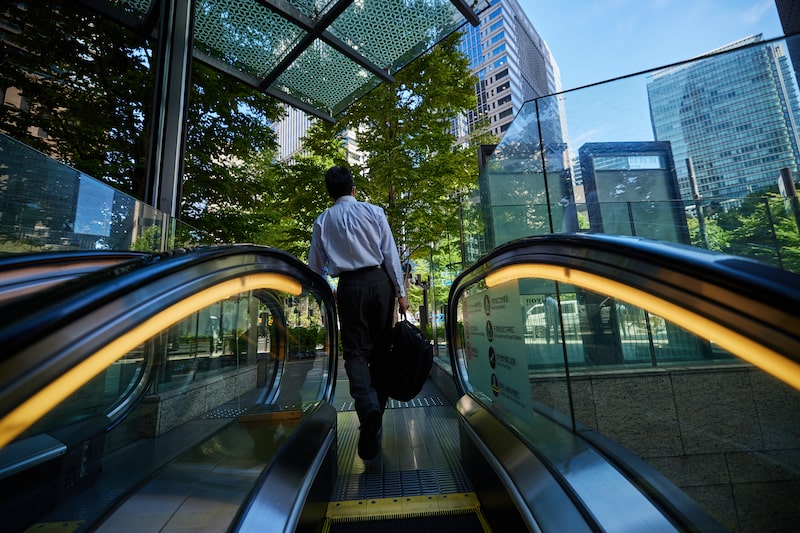 A morning commuter gets off an escalator in Tokyo, Japan, on Monday, Aug. 21, 2023. Japan's ministry of internal affairs will release the country's monthly unemployment rate on Aug. 29. A morning commuter gets off an escalator in Tokyo, Japan, on Monday, Aug. 21, 2023. Japan's ministry of internal affairs will release the country's monthly unemployment rate on Aug. 29.
