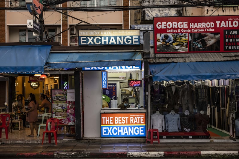 Una casa de cambio en Tailandia Una casa de cambio en Tailandia