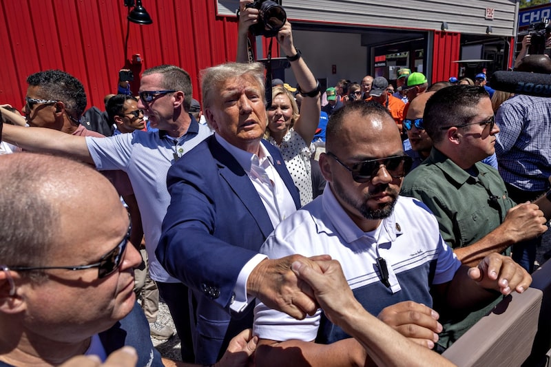 Donald Trump en Des Moines, Iowa, el 12 de agosto. Donald Trump en Des Moines, Iowa, el 12 de agosto.