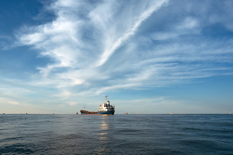 Buques de carga anclados en el Mar Negro, a la espera de entrar en el Canal de Sulina, en junio. El canal fluvial da acceso a la ruta comercial del río Danubio. Fotógrafo: Andrei Pungovschi/Bloomberg Buques de carga anclados en el Mar Negro, a la espera de entrar en el Canal de Sulina, en junio. El canal fluvial da acceso a la ruta comercial del río Danubio. Fotógrafo: Andrei Pungovschi/Bloomberg