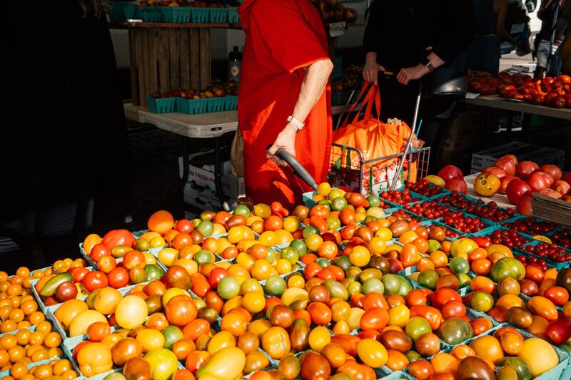 Tomates a la venta en el Union Square Farmers Market de Nueva York. Tomates a la venta en el Union Square Farmers Market de Nueva York.