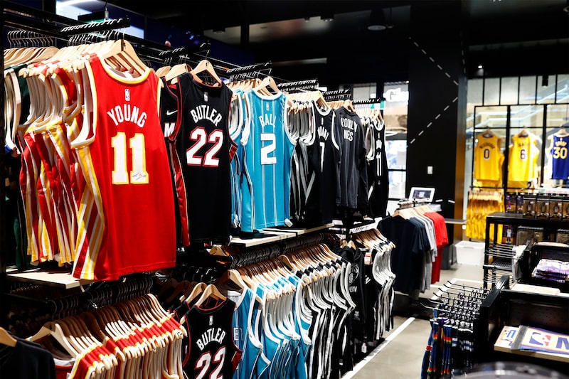 The NBA store in Melbourne, Australia. The NBA store in Melbourne, Australia.