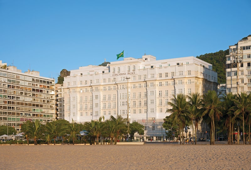 Facade of Hotel Copacabana Palace, in Rio de Janeiro Facade of Hotel Copacabana Palace, in Rio de Janeiro