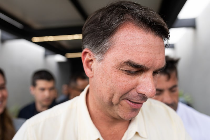 Flavio Bolsonaro. Fotógrafo: Arthur Menescal/Bloomberg. Flavio Bolsonaro. Fotógrafo: Arthur Menescal/Bloomberg.