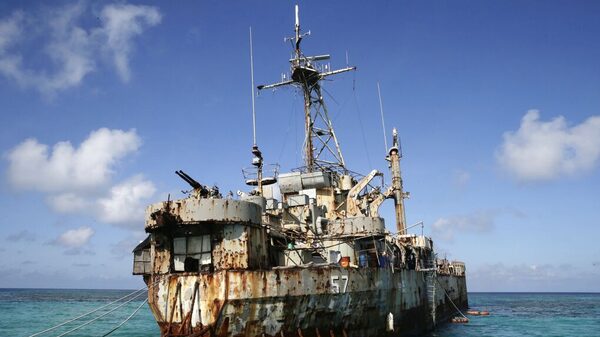 Una nave encallada de la Segunda Guerra Mundial escala tensiones China-Filipinas Una nave encallada de la Segunda Guerra Mundial escala tensiones China-Filipinas