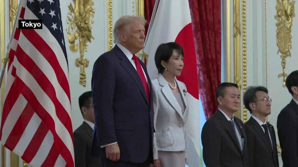 Donald Trump y Sanae Takaichi. Donald Trump y Sanae Takaichi.