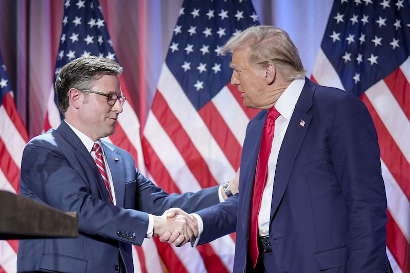 La principal agenda legislativa de Trump será aprobada para mayo, dice Mike Johnson. La principal agenda legislativa de Trump será aprobada para mayo, dice Mike Johnson.